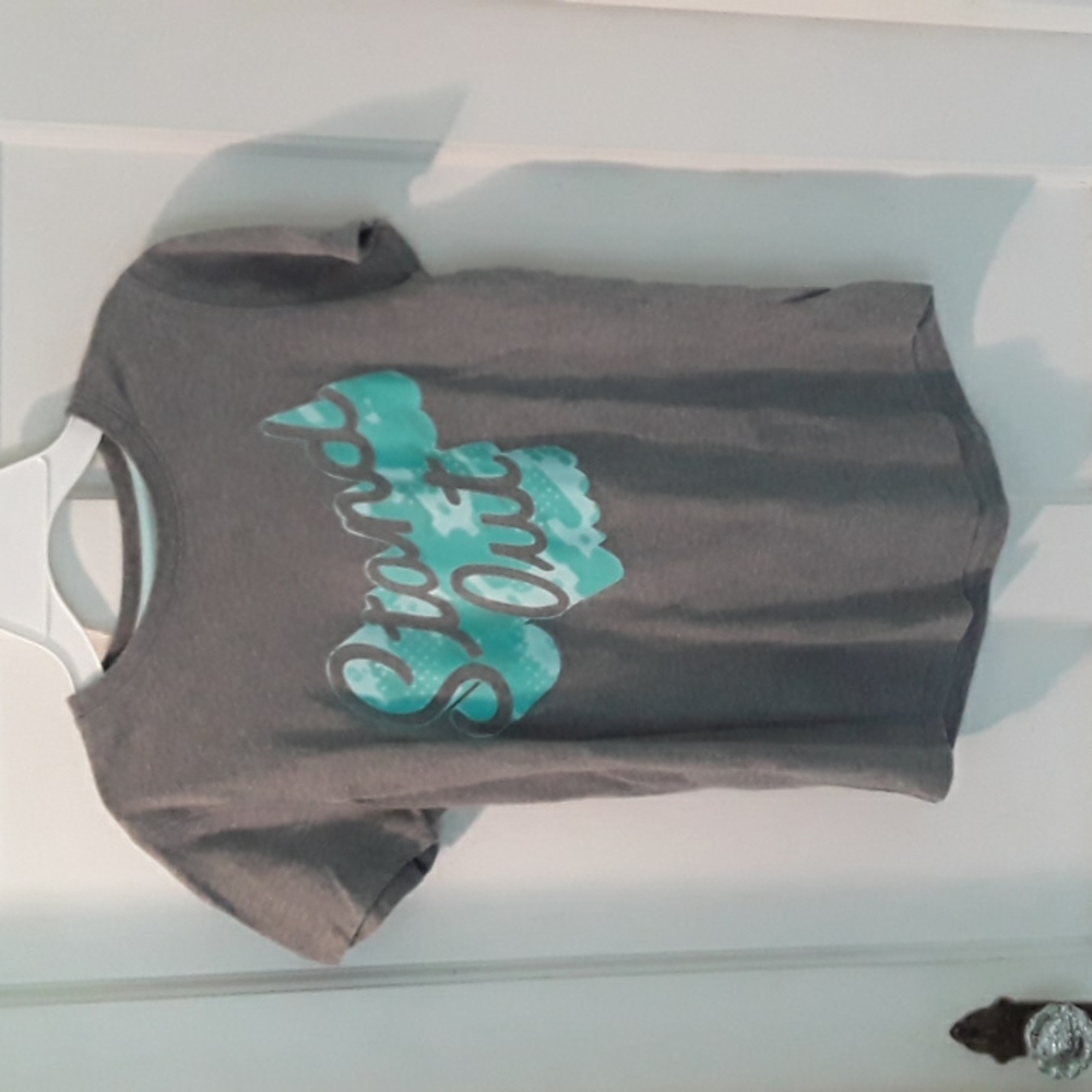 Brand New XERSION Girls Size XL (16) Cotton Grey STAND OUT T-Shirt